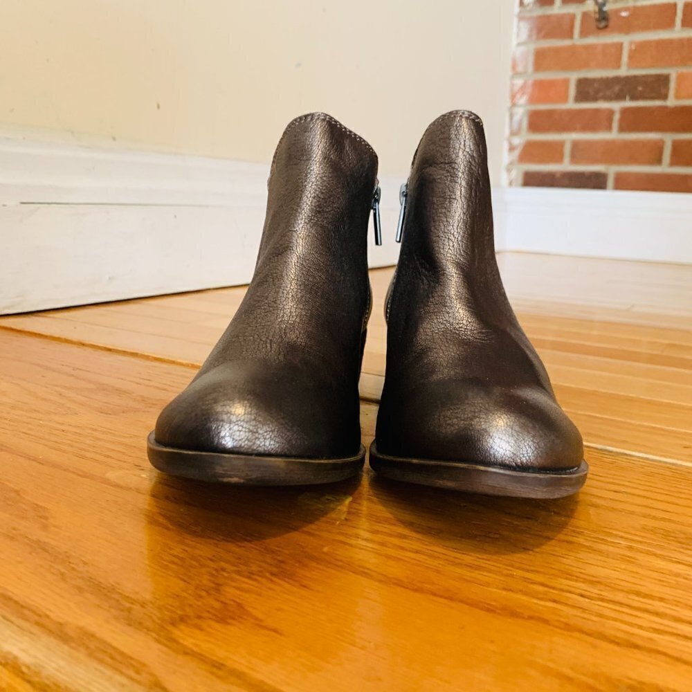 LUCKY BRAND SHOES BOOTS BOOTIES HEEL Size 7.5 37.5 M EXCELLENT - Picture 6 of 14